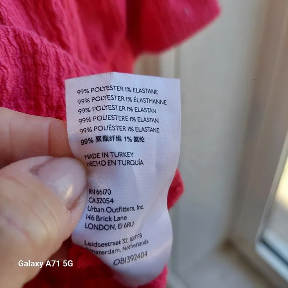 Pilcro Anthropologie Ruffle Puff Sleeve Pink Rose Sz M - Picture 9 of 16